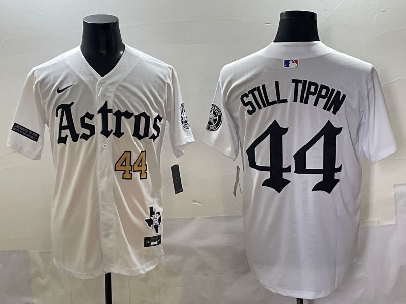 Men 2025 Houston Astros 44 Still Tippin White Five generations Joint Name Nike MLB Jersey style 3